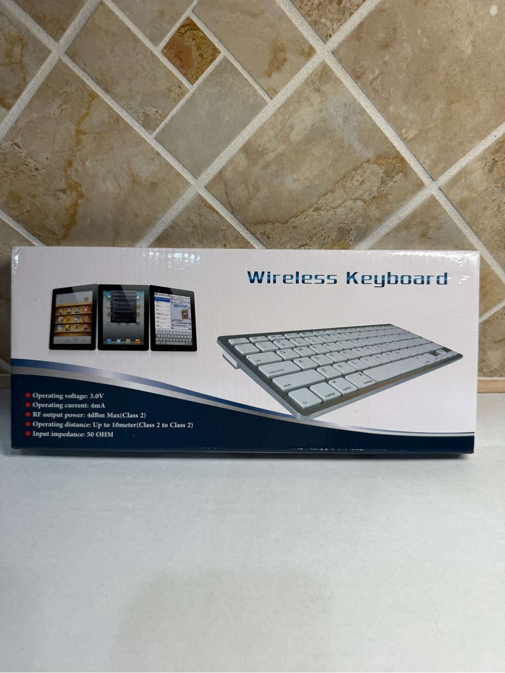 OMOTON KB066 Bluetooth Wireless Keyboard Black Slim for iOS Android Windows